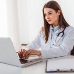doctor working on ehr